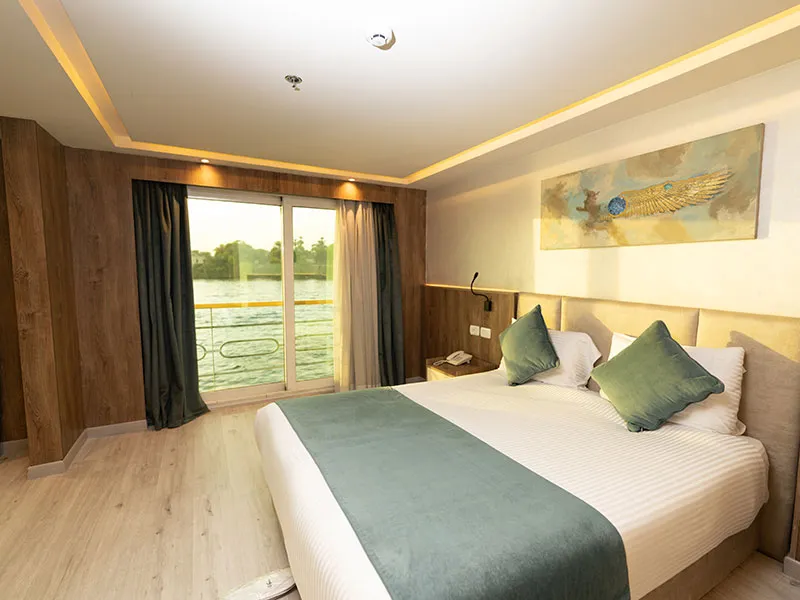 Cabin aboard the Royal Signature Nile Cruise Nile cruise